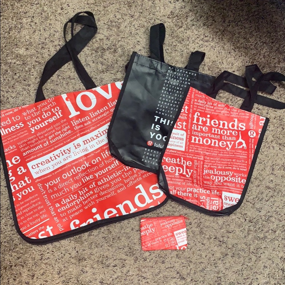 Lululemon Reusable Totes All Pictured